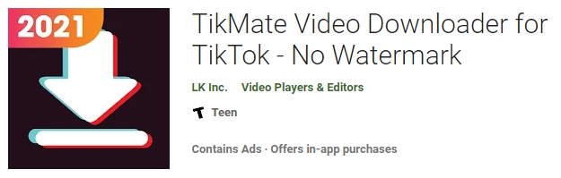 Tikmate Video Downloader For Tiktok