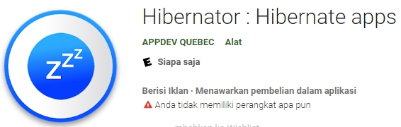 Aplikasi Hibernator