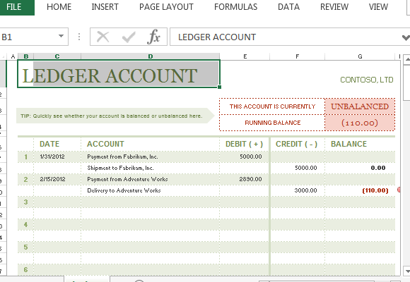 Free Accounting Templates in Excel Free Accounting Templates in Excel