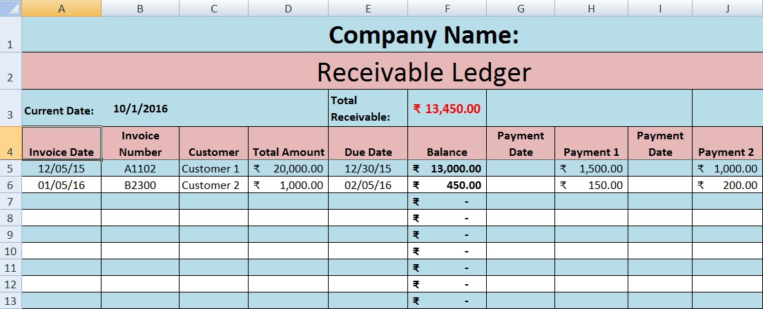 Download Accounts Receivable Excel Template ExcelDataPro Download Accounts Receivable Excel Template ExcelDataPro
