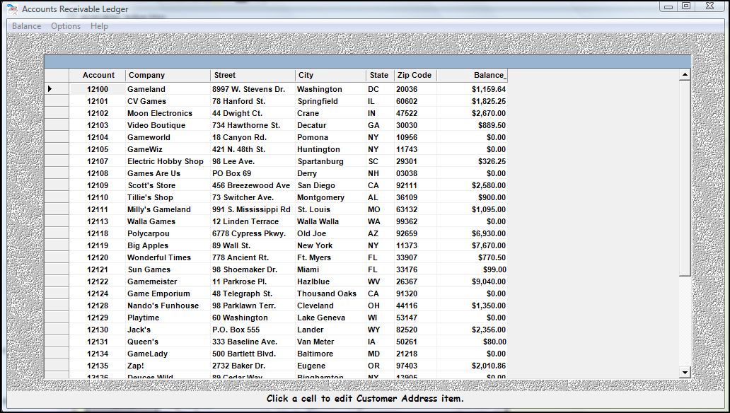 Receivables Ledger Receivables Ledger