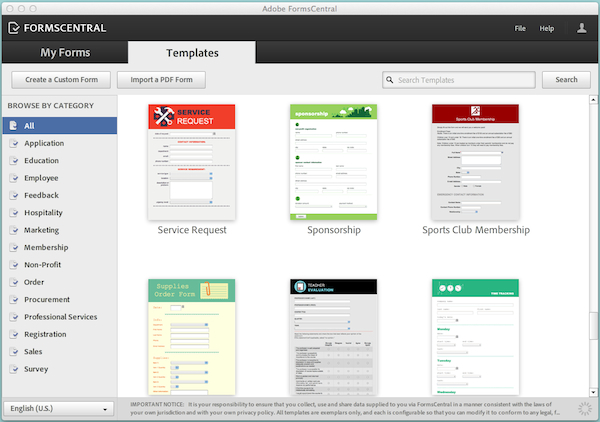 Adobe Acrobat Form Templates | Liputan TV