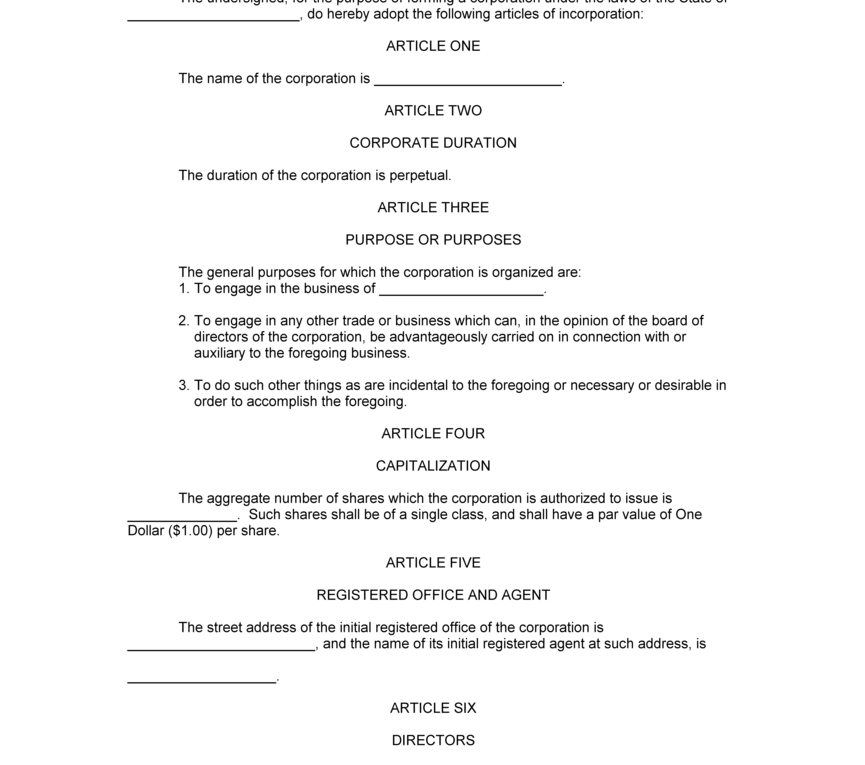 Articles Of Incorporation Template 2018 Online Resume Builder Articles Of Incorporation Template 2018 Online Resume Builder
