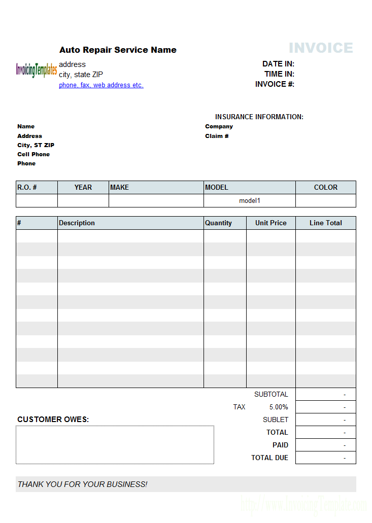 automotive invoice template free Boat.jeremyeaton.co automotive invoice template free Boat.jeremyeaton.co