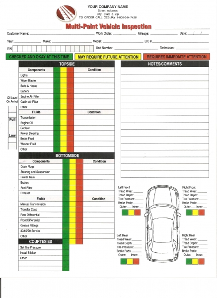 Work Order Forms Auto Repair With Carbon 3 Part 8 12 x 7 Box Of Work Order Forms Auto Repair With Carbon 3 Part 8 12 x 7 Box Of