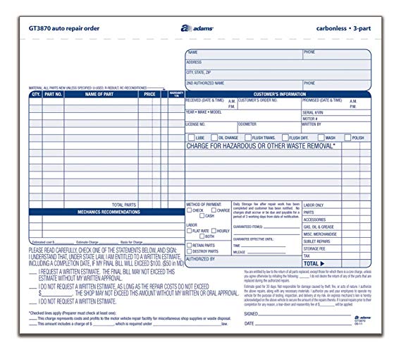 auto repair orders forms Tier.brianhenry.co auto repair orders forms Tier.brianhenry.co