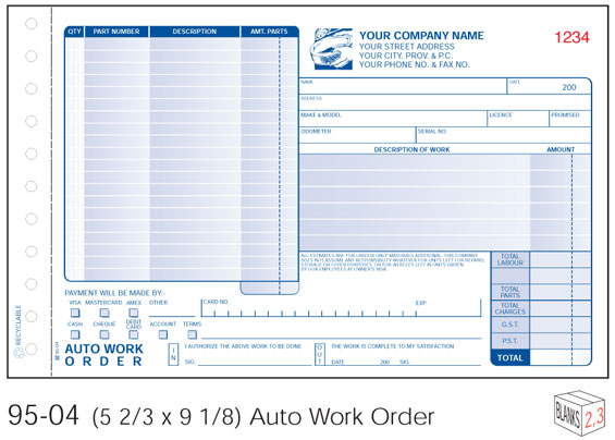 mechanic work order form April.onthemarch.co mechanic work order form April.onthemarch.co