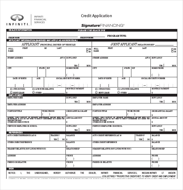 automotive credit application template Kleo.beachfix.co automotive credit application template Kleo.beachfix.co