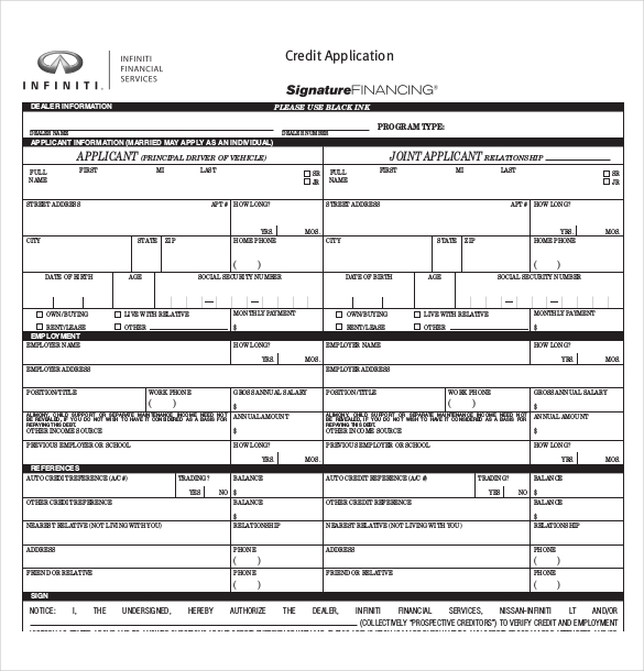 16+ Credit Application Templates – Free Sample, Example, Format 16+ Credit Application Templates – Free Sample, Example, Format