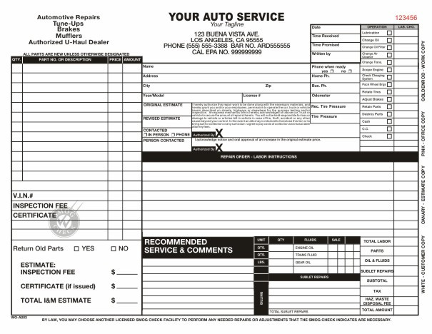 mechanic work order template Gecce.tackletarts.co mechanic work order template Gecce.tackletarts.co