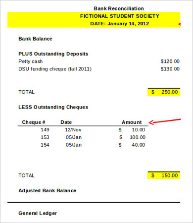 Bank Reconciliation Template 11+ Free Excel, PDF Documents Bank Reconciliation Template 11+ Free Excel, PDF Documents