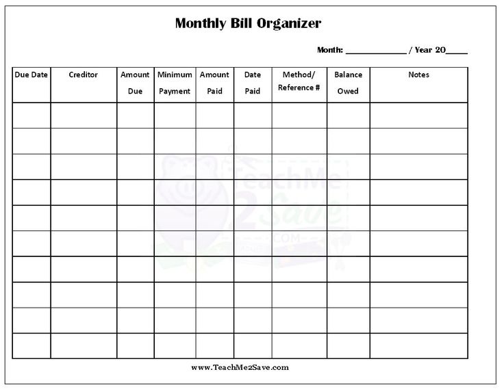 bill planner organizer April.onthemarch.co bill planner organizer April.onthemarch.co