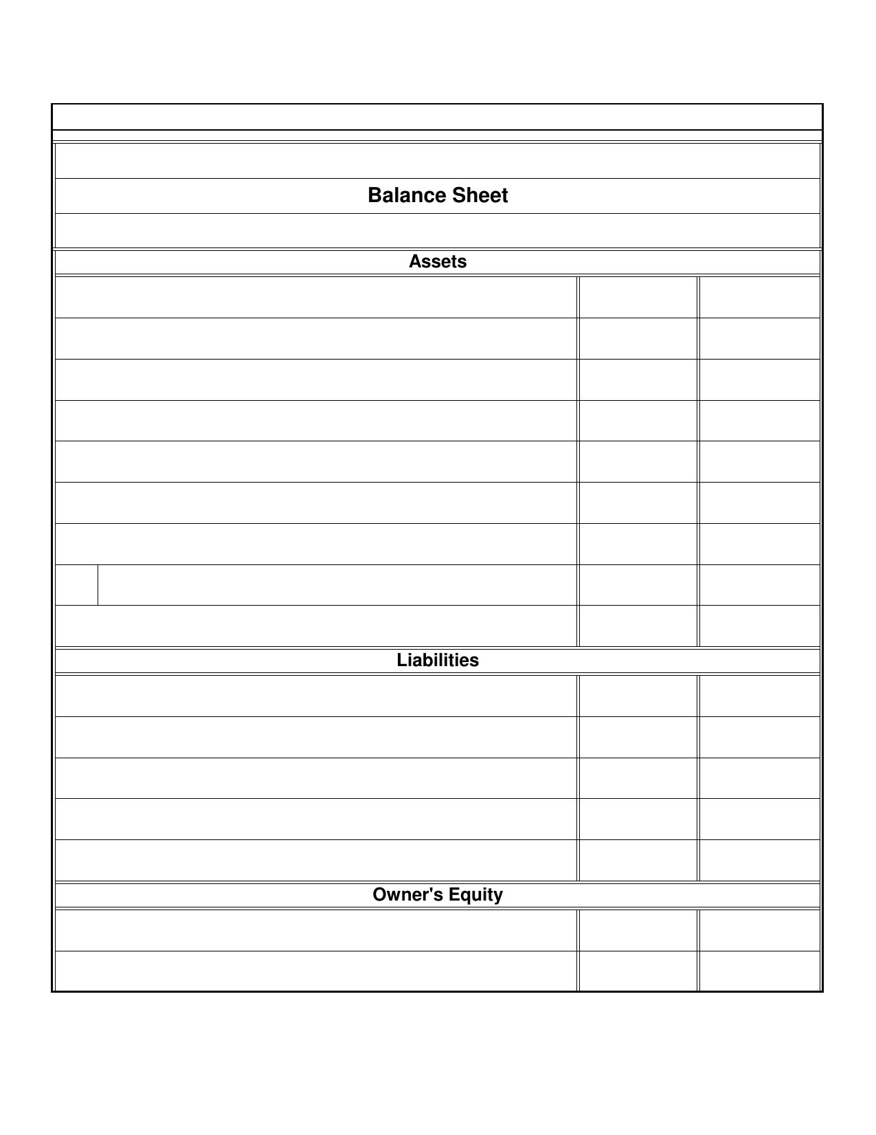 Blank Balance Sheet Template 4 – down town ken more Blank Balance Sheet Template 4 – down town ken more