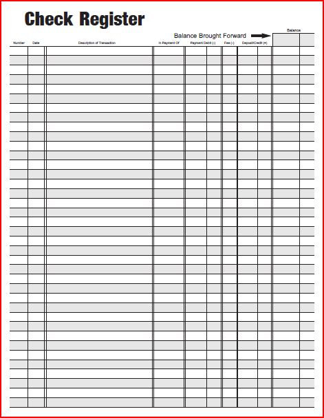 printable check register book Kleo.beachfix.co printable check register book Kleo.beachfix.co