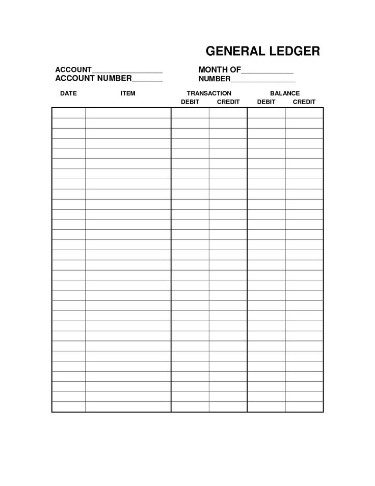 free printable bookkeeping sheets | general ledger Free Office free printable bookkeeping sheets | general ledger Free Office