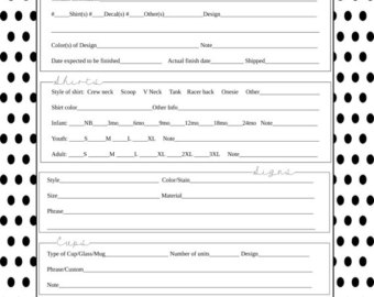 Digital order form | Etsy Digital order form | Etsy