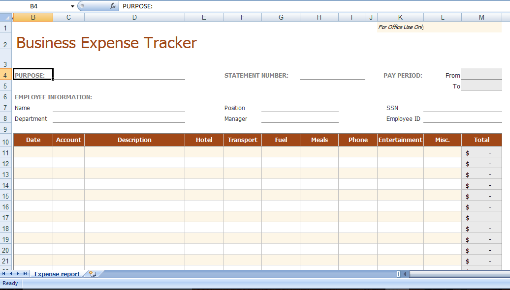 Business Expense Tracker Template 8 Business Expense Tracker Business Expense Tracker Template 8 Business Expense Tracker