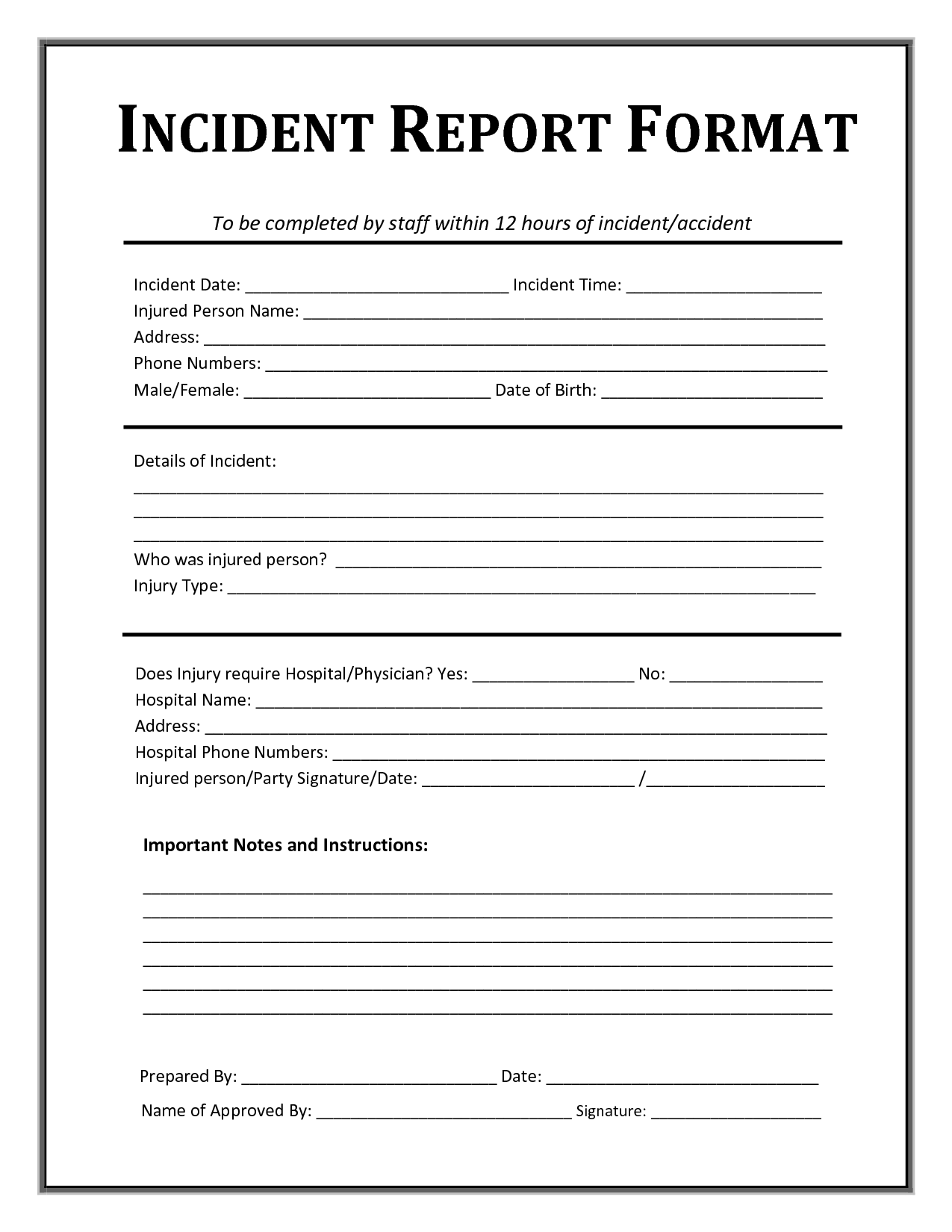 employee incident report sample Romeo.landinez.co employee incident report sample Romeo.landinez.co