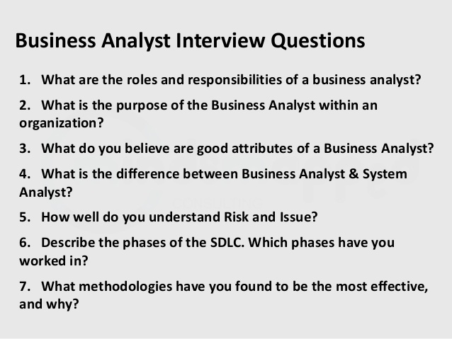 Business Systems Analyst Interview Questions and Answers job Business Systems Analyst Interview Questions and Answers job