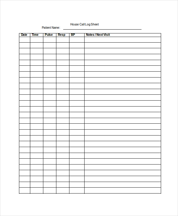 call log sheet April.onthemarch.co call log sheet April.onthemarch.co