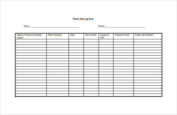 client call log sheet template client call log sheet template