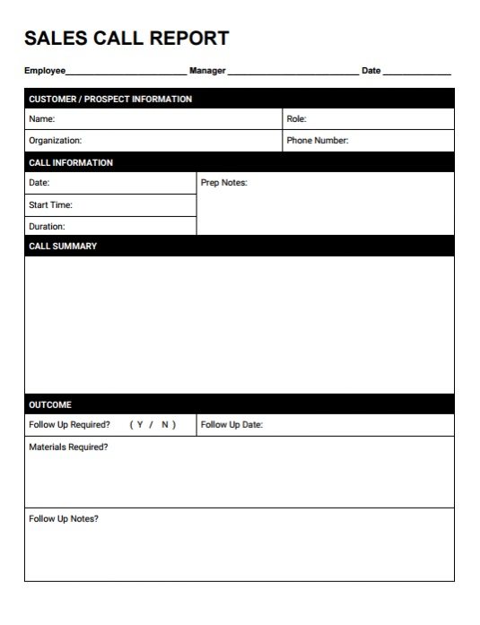 Free Sales Call Reporting Template: PDF, DOCX & Auto CRM Reports Free Sales Call Reporting Template: PDF, DOCX & Auto CRM Reports