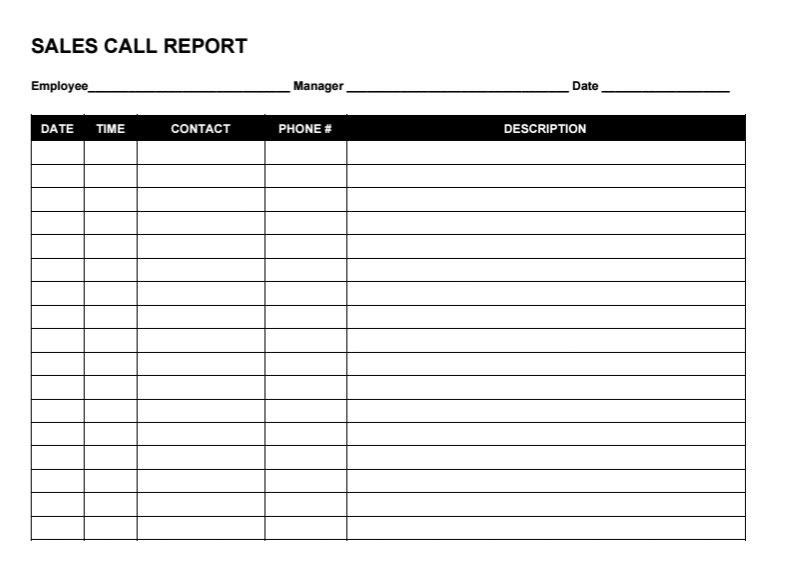 Free Sales Call Reporting Template: PDF, DOCX & Auto CRM Reports Free Sales Call Reporting Template: PDF, DOCX & Auto CRM Reports