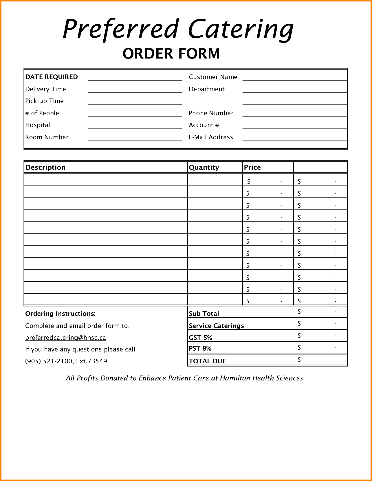 catering order form template word Kleo.beachfix.co catering order form template word Kleo.beachfix.co
