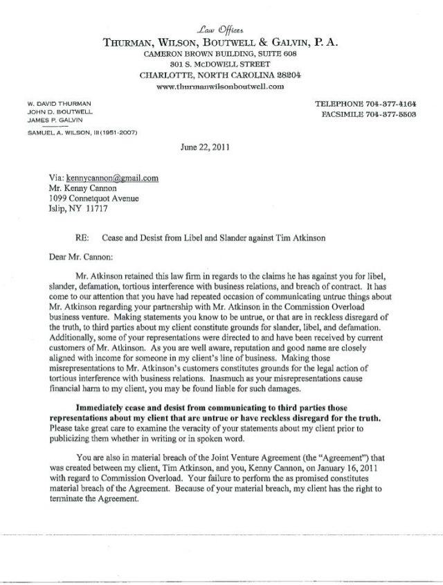 Sample cease and desist letter defamation practicable depict libel Sample cease and desist letter defamation practicable depict libel