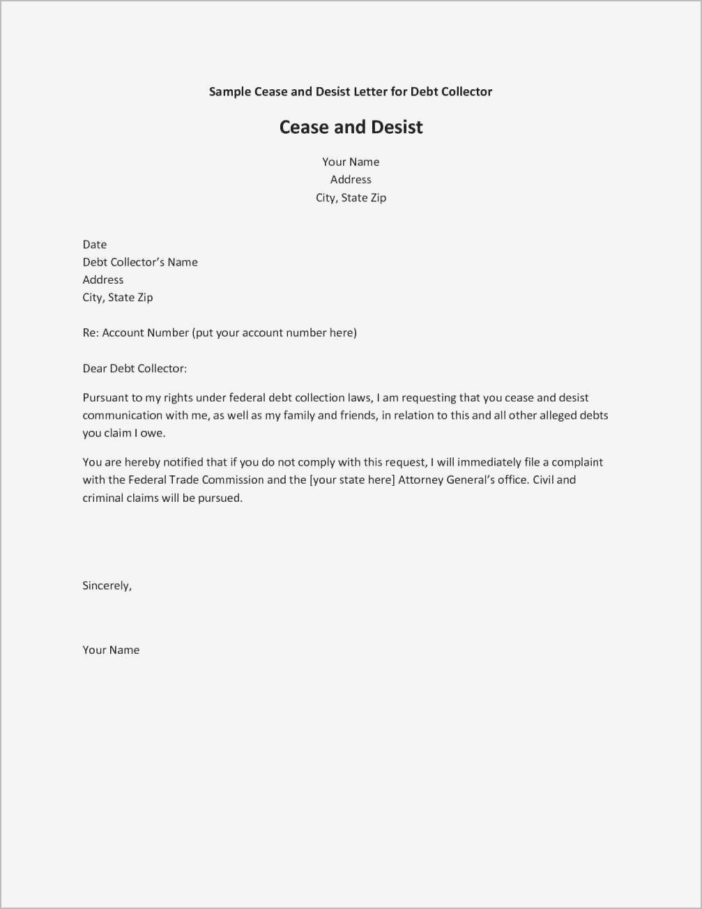 cease and desist letter harassment Forms and Templates Fillable cease and desist letter harassment Forms and Templates Fillable