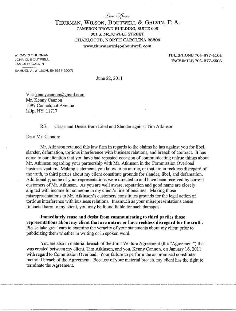 cease and desist slander letter template cease and desist letter cease and desist slander letter template cease and desist letter