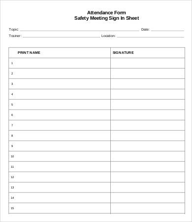 Printable Sign In Sheet | Visitor, Class, and Meeting Sign In Sheets Printable Sign In Sheet | Visitor, Class, and Meeting Sign In Sheets