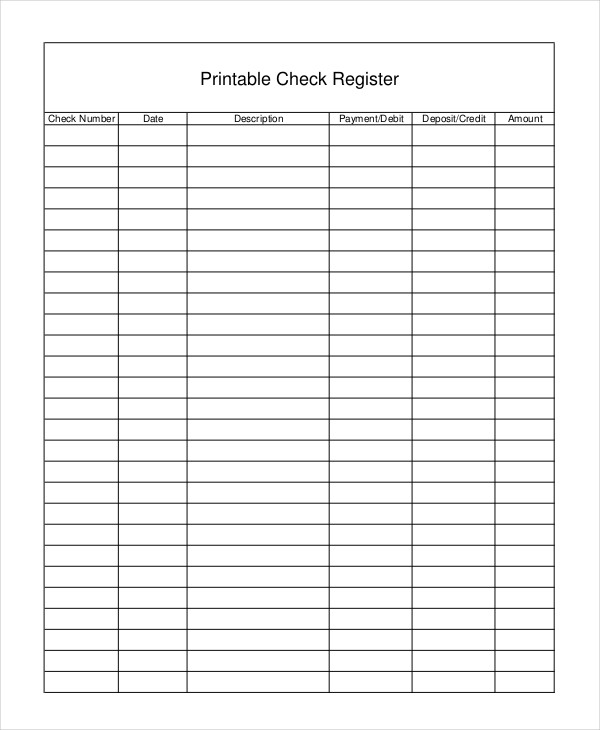 General Ledger Template Printable | Free Printable Checkbook General Ledger Template Printable | Free Printable Checkbook