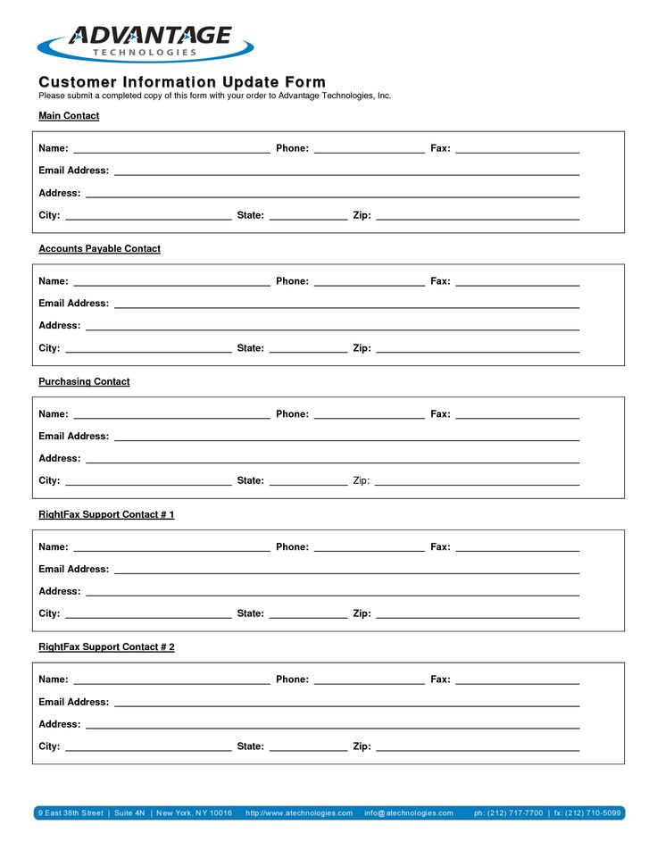 new customer information form template customer information form new customer information form template customer information form