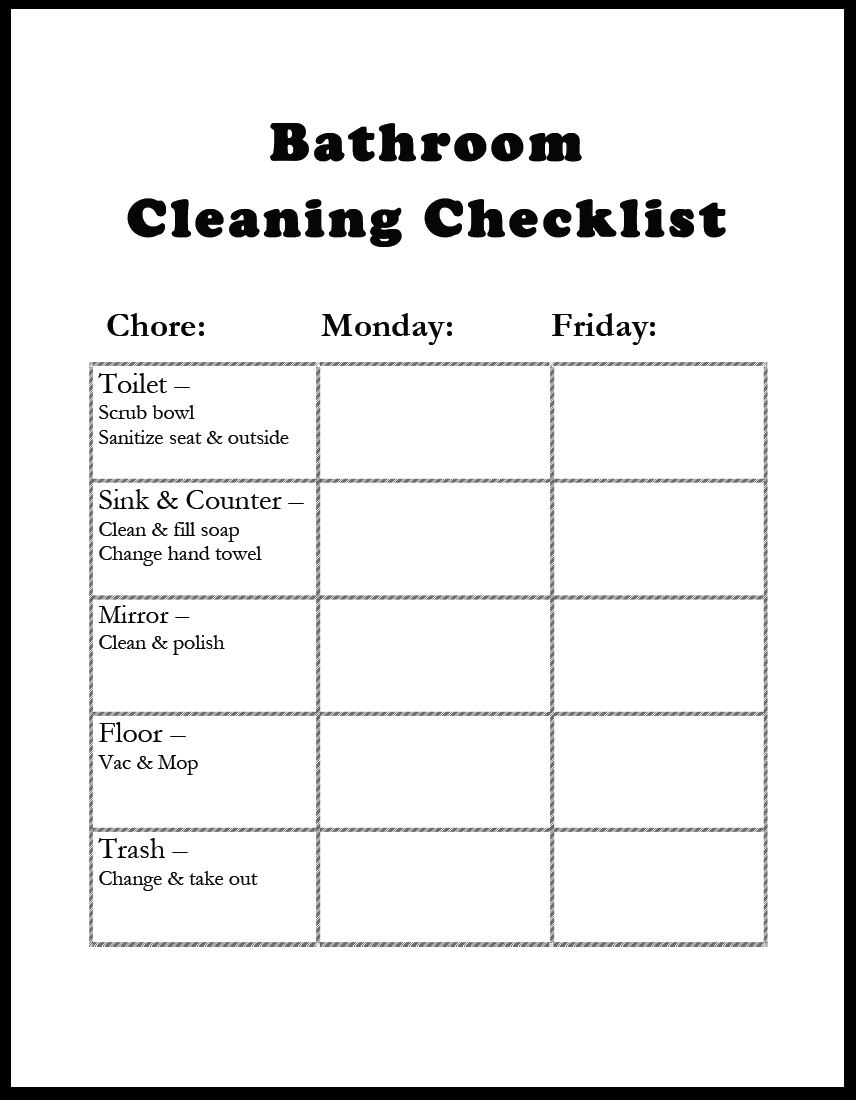 bathroom cleaning checklist for business April.onthemarch.co bathroom cleaning checklist for business April.onthemarch.co