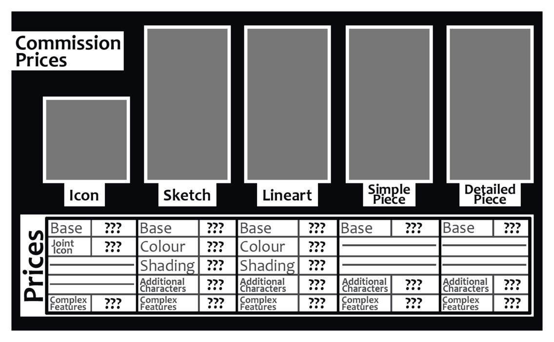 FREE Commission Prices TEMPLATE by Jenny2 point 0 on DeviantArt FREE Commission Prices TEMPLATE by Jenny2 point 0 on DeviantArt