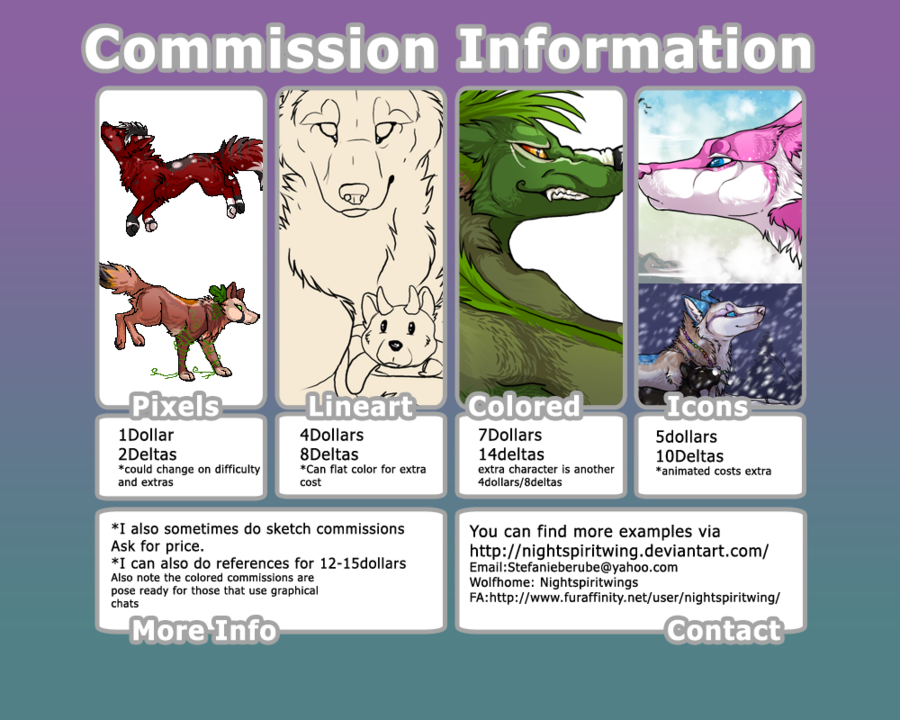 Commission Template by nightspiritwing on DeviantArt Commission Template by nightspiritwing on DeviantArt