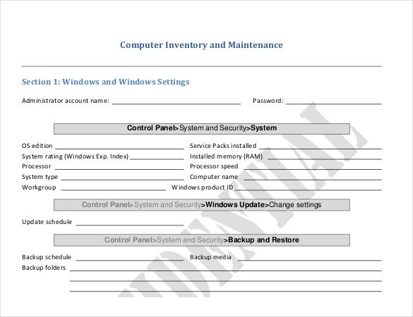 computer inventory and maintenance form Boat.jeremyeaton.co computer inventory and maintenance form Boat.jeremyeaton.co