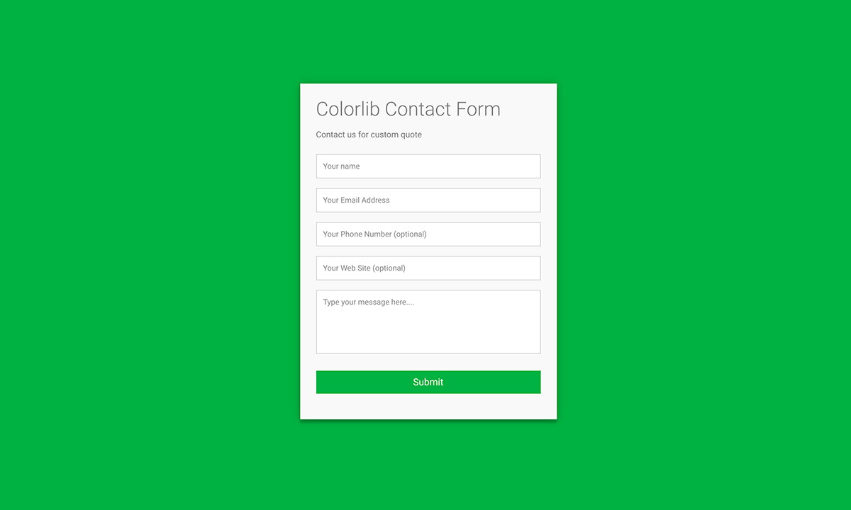 Free Colorlib Contact Form HTML/CSS Template 2018 Colorlib Free Colorlib Contact Form HTML/CSS Template 2018 Colorlib