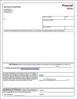 contractor proposal contractor proposal