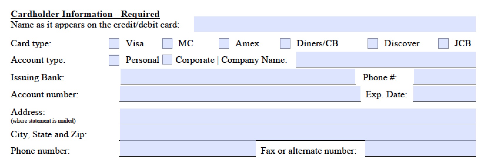 credit card authorization form pdf fillable Templates Fillable credit card authorization form pdf fillable Templates Fillable