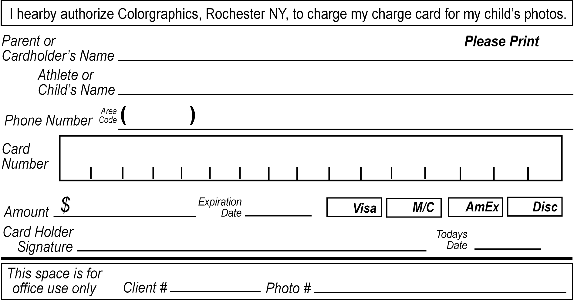 Credit Card Authorization Form Templates [Download]