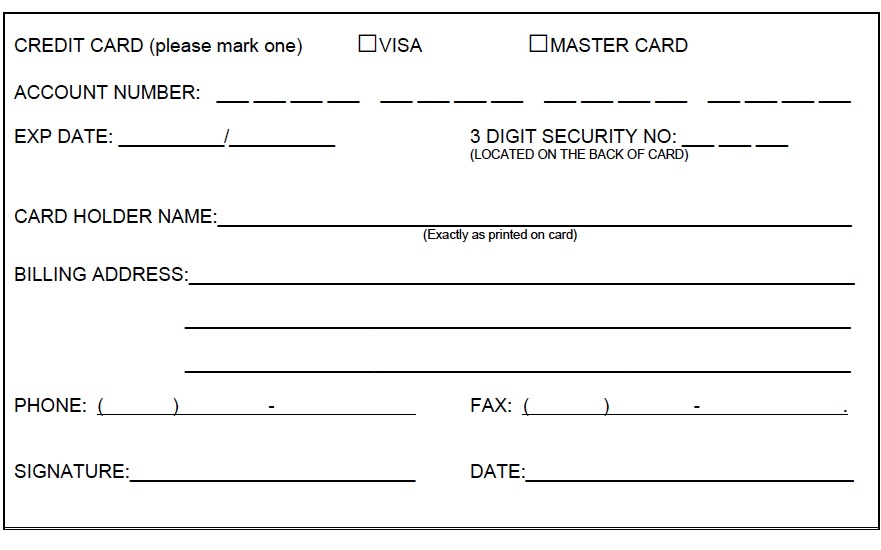 Authorization For Credit Card Use Free Authorization Forms Authorization For Credit Card Use Free Authorization Forms