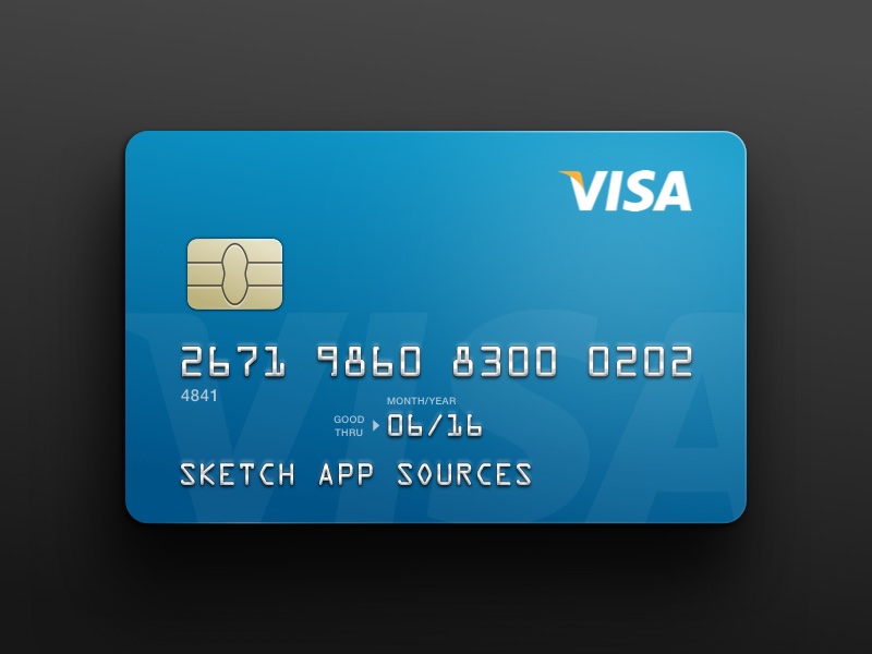 VISA Credit Card Template Sketch freebie Download free resource VISA Credit Card Template Sketch freebie Download free resource