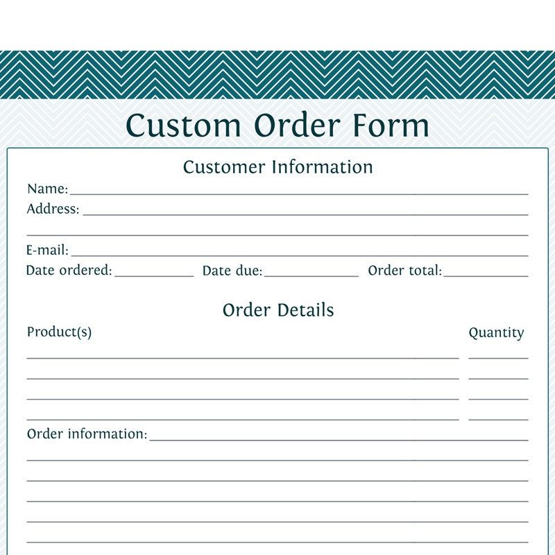 custom order form template … | Farmer's… custom order form template … | Farmer's…