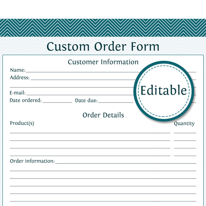 custom order form template free order form templates 30 free custom order form template free order form templates 30 free