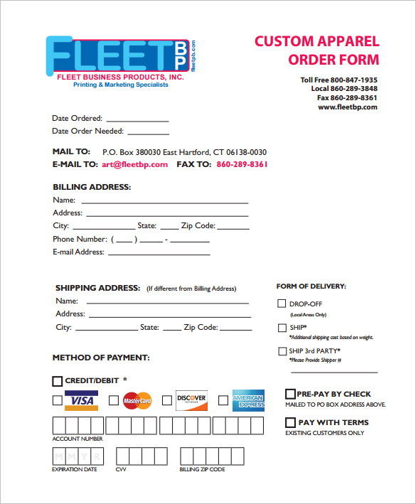 custom order form template free order form templates 30 free custom order form template free order form templates 30 free
