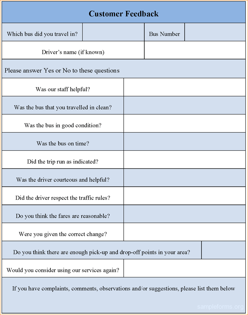 Feedback Form Template Word Zoroblaszczakco within Customer Feedback Form Template Word Zoroblaszczakco within Customer