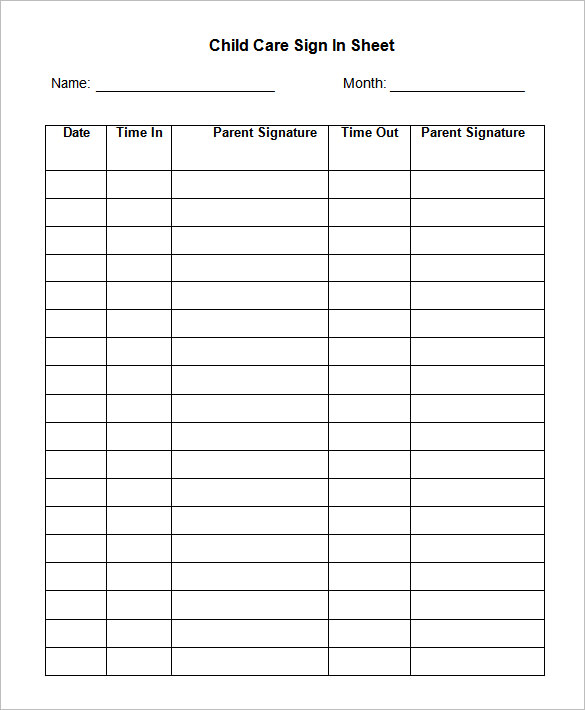 daycare sign in sheet April.onthemarch.co daycare sign in sheet April.onthemarch.co