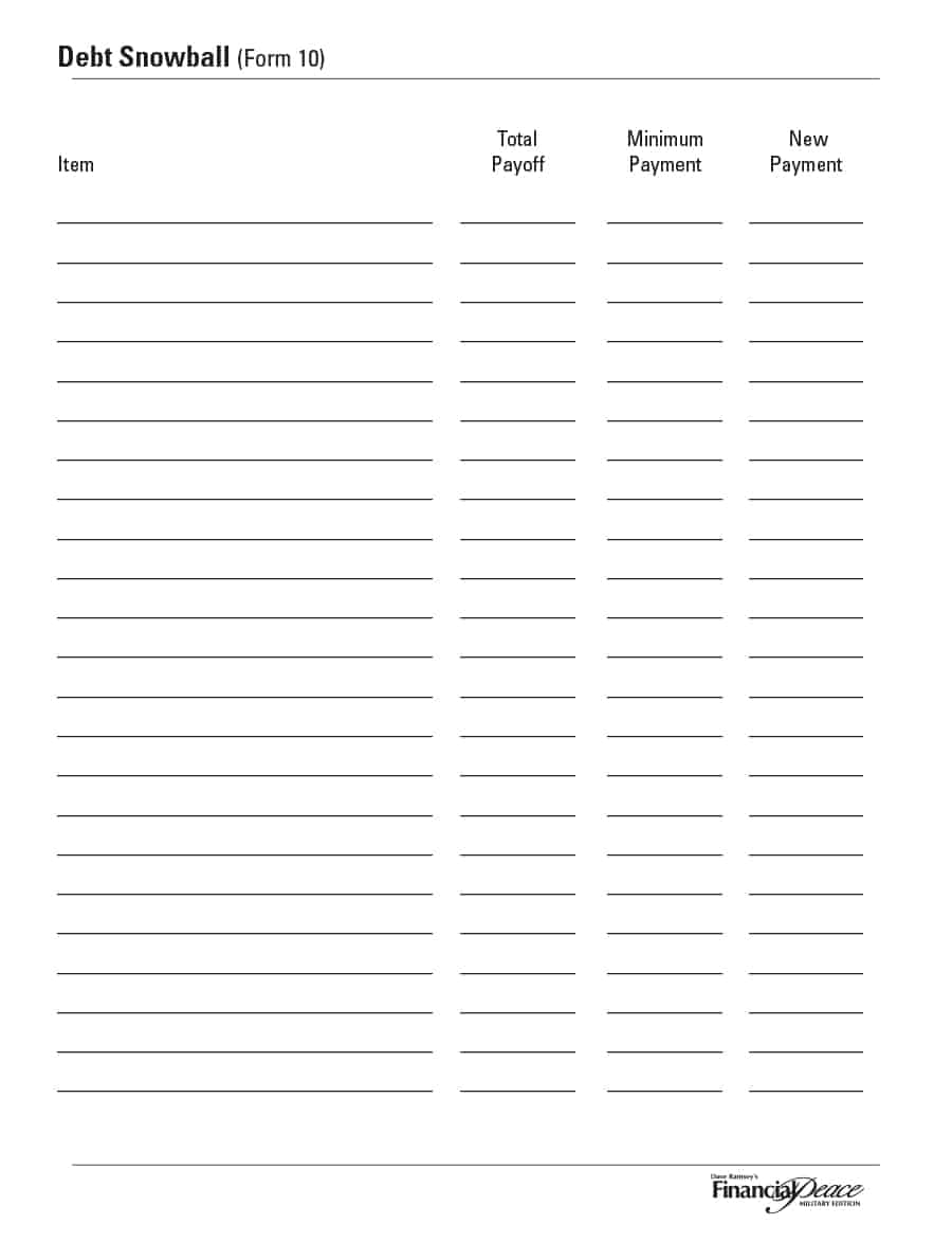 Free Debt Snowball Printable Worksheet: Track Your Debt Payoff Free Debt Snowball Printable Worksheet: Track Your Debt Payoff